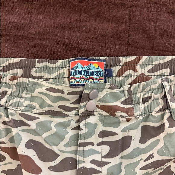 BURLEBO Men’s Everyday Shorts Retro Duck Camouflage 7in Inseam - Picture 2 of 5